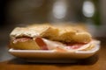 Pintxo Jamon Serrano or Spanis Royalty Free Stock Photo