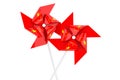 Pinwheel with Chinese flag, 3D rendering Royalty Free Stock Photo