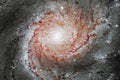 Pinwheel Galaxy Messier 101, M101 in the constellation Ursa Major.Elements of this image are furnished by NASA Royalty Free Stock Photo