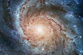 Pinwheel Galaxy Messier 101, M101 in the constellation Ursa Major Royalty Free Stock Photo