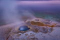 Pinwheel Geyser in Norris Geyser Basin area trail, Yellowstone National Park, Wyoming