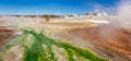 Pinwheel Geyser in Norris Geyser Basin area trail, Yellowstone National Park, Wyoming