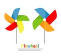 Pinwheel icon vector set illustration Royalty Free Stock Photo