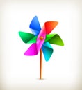 Pinwheel toy multicolor Royalty Free Stock Photo