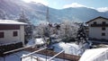 Pinzolo trentino alto adige Italy sunny day panning