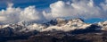 Piolit and Parias mountain peaks in Winter, Alps, France Royalty Free Stock Photo