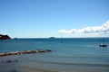 Piombino, rocks and coast, view in Piombino, Tuscany, Italy, Europe