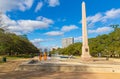 The Pioneer Memorial Obelisk at Hermann Park Houston Texas USA Royalty Free Stock Photo