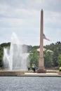 Pioneer Memorial Obelisk in Hermann Park in Houston, Texas