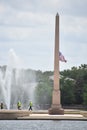 Pioneer Memorial Obelisk in Hermann Park in Houston, Texas