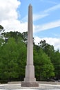 Pioneer Memorial Obelisk in Hermann Park in Houston, Texas Royalty Free Stock Photo