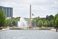 Pioneer Memorial Obelisk in Hermann Park in Houston, Texas