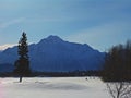 Pioneer Peak Mountain Palmer Alaska Royalty Free Stock Photo