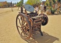 Pioneer Town: Chandler and Price Platen Press Royalty Free Stock Photo