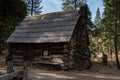 Pioneer Yostemite History Center, old log cabin