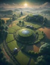 Pioneering the future of agriculture, advanced technology enhancing sustainable farming practices, Generative AI