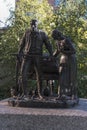 Pioneers statue Temple Square Salt Lake City Royalty Free Stock Photo