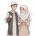 pious couple 2d image