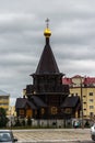 Piously-Bogojavlensky temple in the city of Naryan-Mar Royalty Free Stock Photo