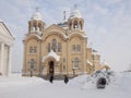 Piously-Nikolaev man's monastery. Royalty Free Stock Photo
