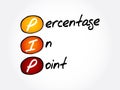 PIP - Percentage In Point acronym