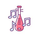 Pipa instrument RGB color icon