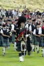 Pipe band in edinburgh Royalty Free Stock Photo
