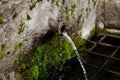 Pipe clean water pouring Royalty Free Stock Photo