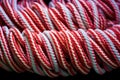 pipe cleaners twisted to resemble candy cane pattern Royalty Free Stock Photo