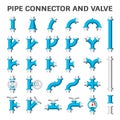 Pipe connector vector