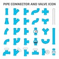 Pipe connector vector