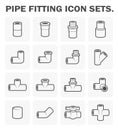 Pipe fitting icon