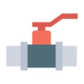 Pipe fittings Color Vector Icon which can easily modify or edit