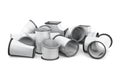 Pipe fittings isolated on a white background. 3d rendering Royalty Free Stock Photo
