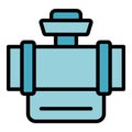 Pipe hose system icon vector flat Royalty Free Stock Photo