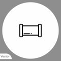 Pipe vector icon sign symbol Royalty Free Stock Photo