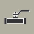 Pipe icon vector