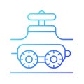 Pipe-inspecting robots gradient linear vector icon Royalty Free Stock Photo