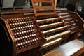 Pipe organ in Cathedral Royalty Free Stock Photo