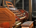 Pipe organ in Cathedral Royalty Free Stock Photo