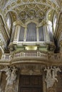 Pipe organ inside a church in Rome Royalty Free Stock Photo