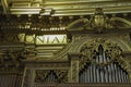 Pipe organ inside a church in Rome
