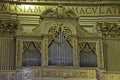 Pipe organ inside a church in Rome