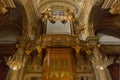 Pipe organ, musical instrument at Santa Margherita Church in San Royalty Free Stock Photo