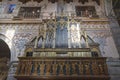 Pipe organ, a part of the Interior of the Enna Cathedral, Sicily, Italy Royalty Free Stock Photo