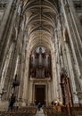 Pipe organ of Saint-Eustache church in Paris France