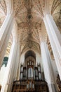 Pipe organ at St. Johns` Cathedral in Torun, Poland