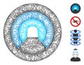 Pipe Tunnel Web Vector Mesh Illustration