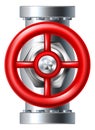 Pipe Wheel Industrial Pipeline Valve Icon