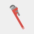 Pipe wrench flat